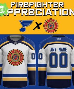 St. Louis Blues 2025 Fire Department Hockey Jersey