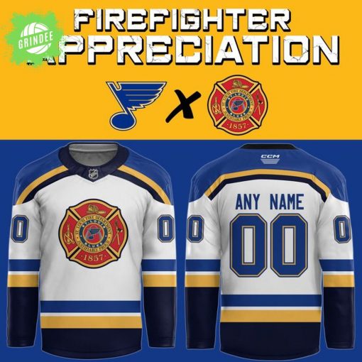 St. Louis Blues 2025 Fire Department Hockey Jersey