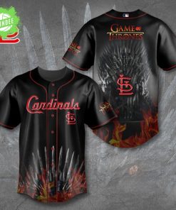 St Louis Cardinals Game of Thrones Baseball Jersey House Cardinals