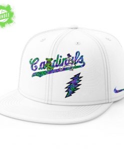 St Louis Cardinals Grateful Dead Night Baseball Jersey and Flat Cap Set