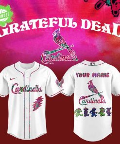 St. Louis Cardinals Grateful Dead Night Custom Name Jersey for Fans