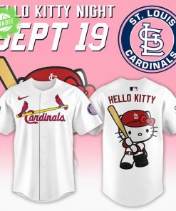 St Louis Cardinals Hello Kitty Baseball Jersey White Edition