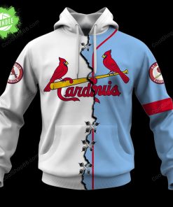 St. Louis Cardinals MLB Mix Style Hoodie