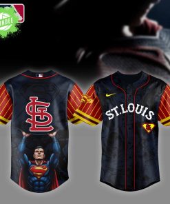St. Louis Cardinals MLB x Superman Baseball Jersey Editions Limited 2025 – Superhero Baseball Jersey Mashup