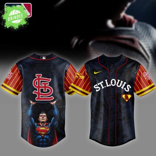 St. Louis Cardinals MLB x Superman Baseball Jersey Editions Limited 2025 – Superhero Baseball Jersey Mashup