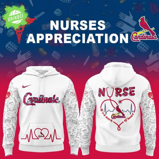 St. Louis Cardinals Nurses Appreciation White Hoodie
