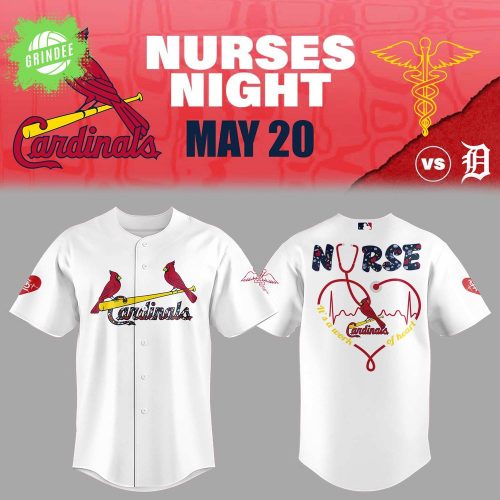 St. Louis Cardinals Nurses Appreciation White Jersey & Flat Cap Set