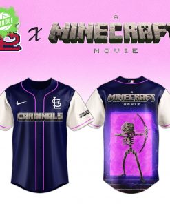 St. Louis Cardinals x Minecraft Movie Skeleton Night Jersey – Limited MLB Edition