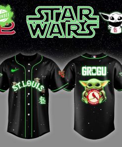 St. Louis Cardinals x Star Wars Grogu Night Jersey – Baby Yoda MLB Edition
