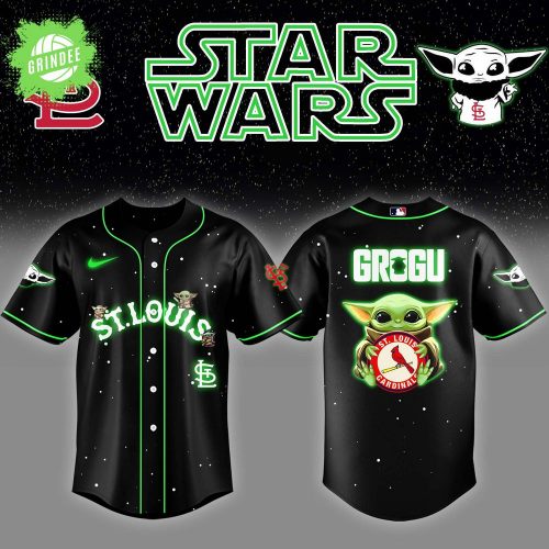 St. Louis Cardinals x Star Wars Grogu Night Jersey – Baby Yoda MLB Edition