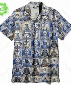 Star Wars Porcelain Flower Style Hawaiian Shirt