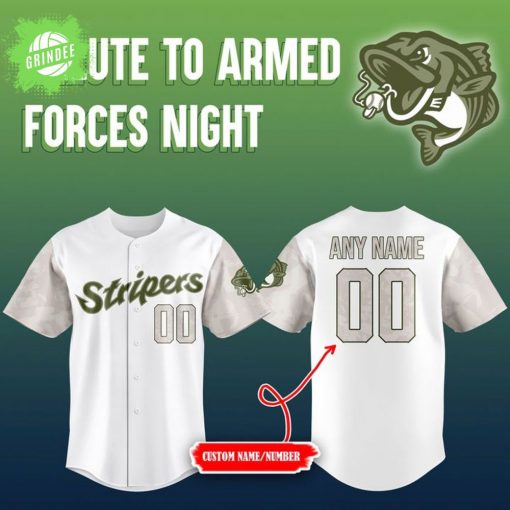 Stripers 2025 Salute to Armed Forces Night Baseball Jerseys