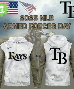 Tampa Bay Rays Armed Forces Day MLB Hoodie 2025