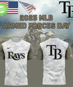 Tampa Bay Rays Armed Forces Day MLB T-Shirt 2025