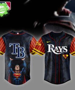 Tampa Bay Rays MLB x Superman Baseball Jersey Editions Limited 2025 – Justice League x MLB Exclusive Apparel