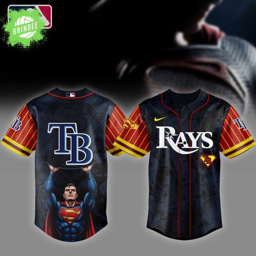 Tampa Bay Rays MLB x Superman Baseball Jersey Editions Limited 2025 – Justice League x MLB Exclusive Apparel