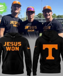 Tennessee Baseball JESUS WON Black Hoodie