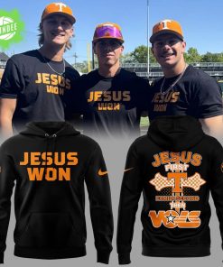 Tennessee Baseball JESUS WON “Jesus First Family Second Then Vols” Hoodie