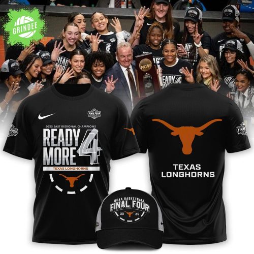 Texas Longhorns 2025 NCAA Women’s Basketball Tournament March Madness Final Four Regional Champions Locker Room Shirt – College Basketball Fan Gear