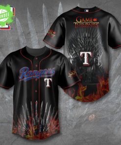 Texas Rangers Game of Thrones Baseball Jersey House Rangers