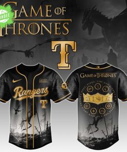 Texas Rangers Game of Thrones Night Game Exclusive Design Jersey