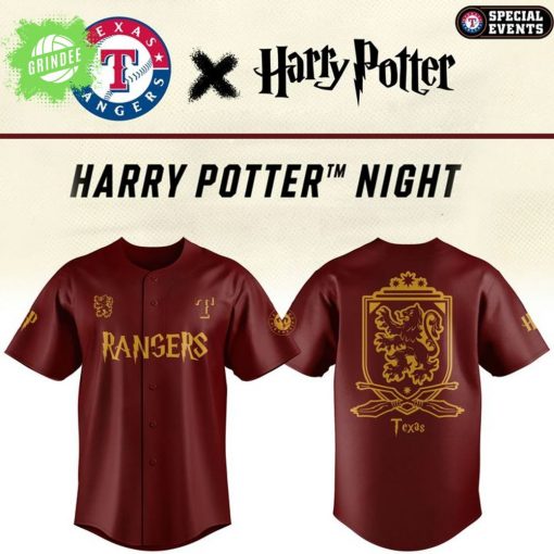 Texas Rangers Harry Potter Night 2025 Limited Edition Jersey