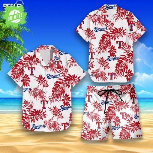 Texas Rangers Hawaiian Shirt & Shorts Set