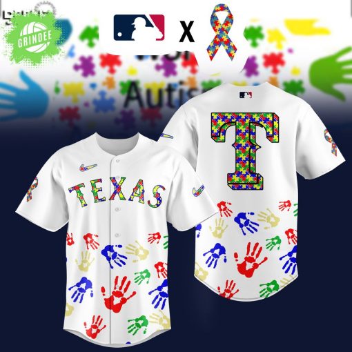 Texas Rangers MLB Autism Awareness Special Edition 2025 Baseball Jersey