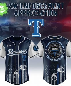 Texas Rangers MLB Law Enforcement Appreciation Day Limited Edition Jersey