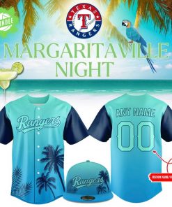 Texas Rangers Margaritaville Night Custom Baseball Jersey 2025