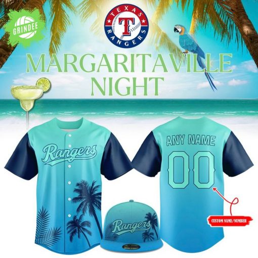 Texas Rangers Margaritaville Night Custom Baseball Jersey 2025