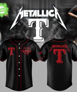 Texas Rangers Metallica Night Baseball Jersey