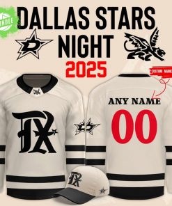 Texas Rangers x Dallas Stars Night Hockey Jersey 2025 Limited Edition