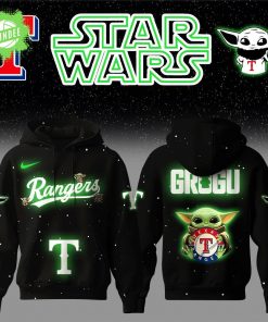 Texas Rangers x Star Wars Baby Yoda Hoodie – Game Night Galactic MLB Edition