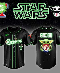 Texas Rangers x Star Wars Grogu Night Jersey – Baby Yoda Crossover Edition