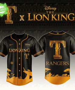 Texas Rangers x The Lion King Limited Edition Baseball Jersey – Disney x MLB Special Edition