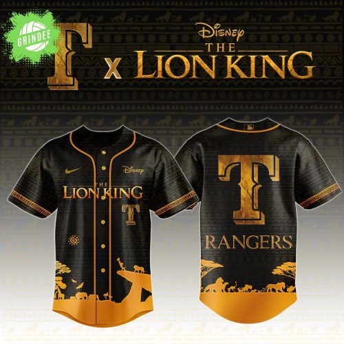 Texas Rangers x The Lion King Limited Edition Baseball Jersey – Disney x MLB Special Edition