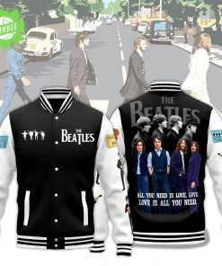 The Beatles “All You Need Is Love” Baseball Jacket – Retro Music Design