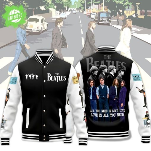 The Beatles “All You Need Is Love” Baseball Jacket – Retro Music Design