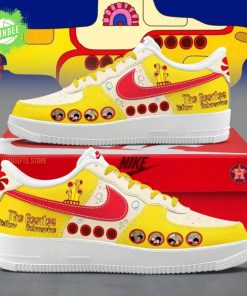 The Beatles Yellow Submarine Custom Sneakers – Air Force 1 Inspired Shoes Retro Music Fan Gift