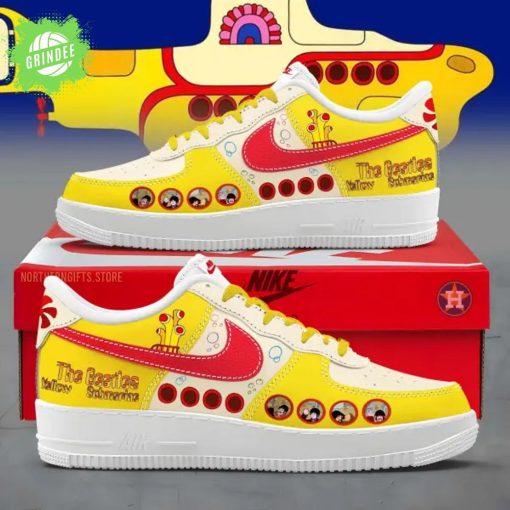 The Beatles Yellow Submarine Custom Sneakers – Air Force 1 Inspired Shoes Retro Music Fan Gift