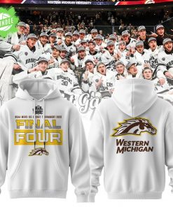 The Western Michigan Broncos 2025 NCAA Men’s Ice Hockey Tournament Final Four White Hoodie – Official NCAA Apparel