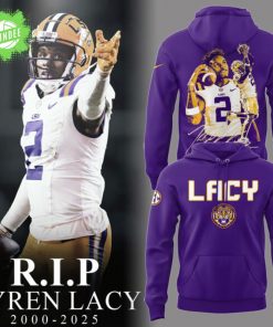 Tigers Football RIP Lacy Purple Hoodie – Commemorative Edition