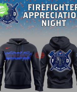 Toronto Blue Jays Firefighter Appreciation Night 2025 Hoodie