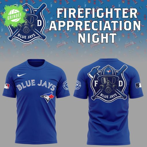 Toronto Blue Jays Firefighter Appreciation Night 2025 T-Shirt