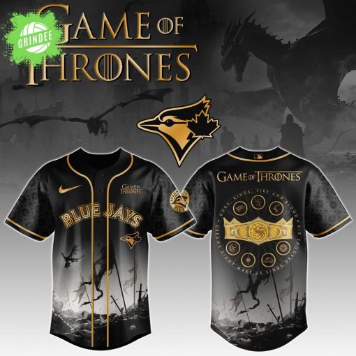 Toronto Blue Jays Game of Thrones Night Game Exclusive Design Jersey