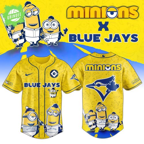 Toronto Blue Jays x Minions Exclusive Baseball Jersey – Cartoon x MLB Limited Edition