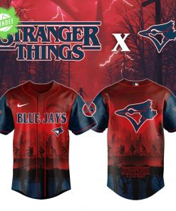 Toronto Blue Jays x Stranger Things Night Baseball Jersey 2025 Limited