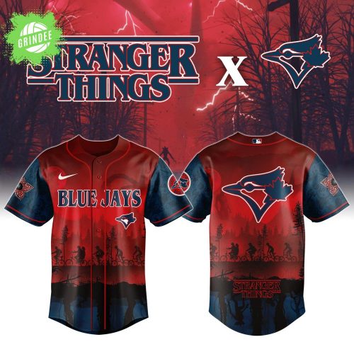 Toronto Blue Jays x Stranger Things Night Baseball Jersey 2025 Limited