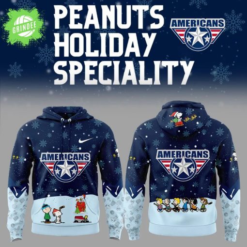 Tri-City Americans Peanuts & Snoopy Navy Nike Hoodie